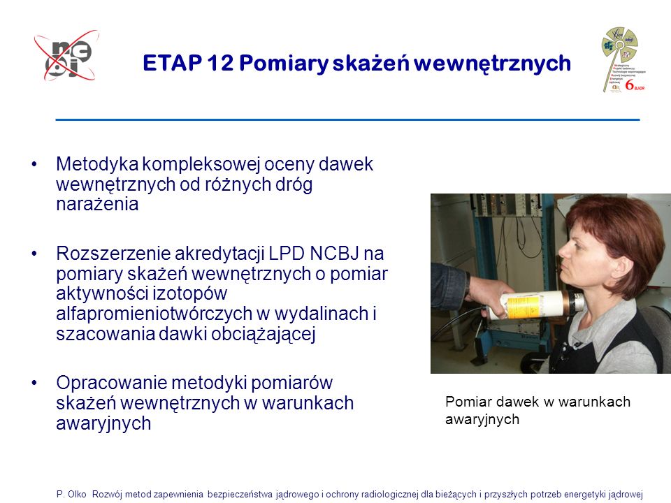 ETAP 12 Pomiary skażeń wewnętrznych