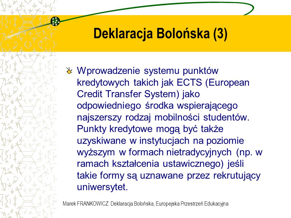 Deklaracja Bolońska (3)