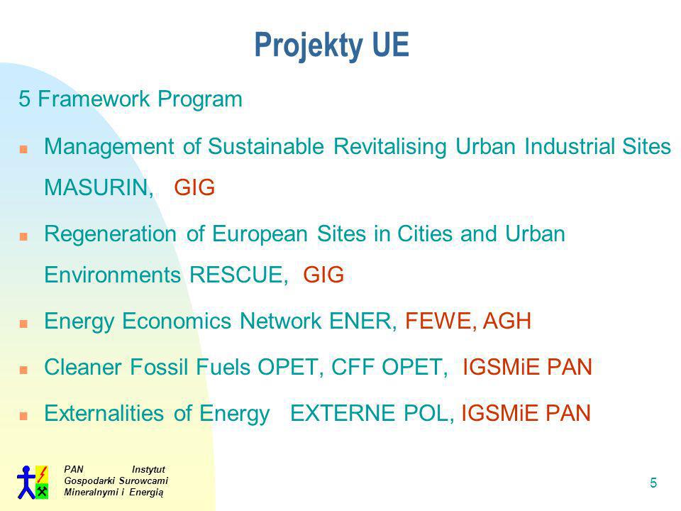 Projekty UE 5 Framework Program