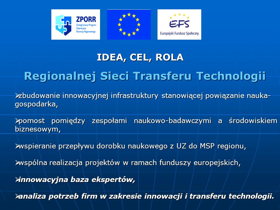 Regionalnej Sieci Transferu Technologii