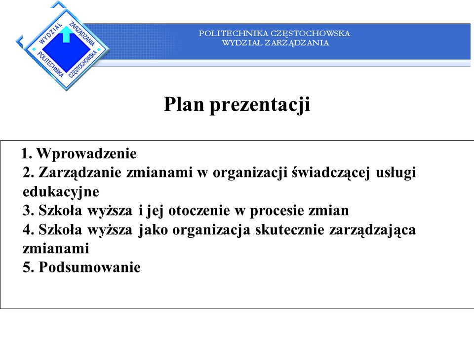 Plan prezentacji