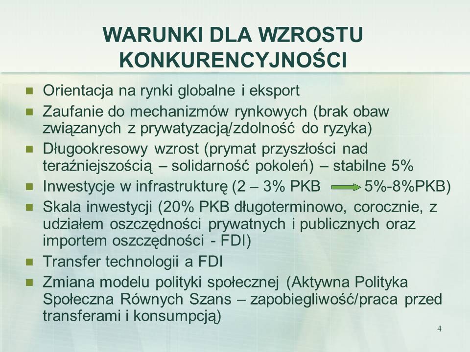 PERSPEKTYWA STRATEGICZNA – POLSKA 2030 (wybrane Elementy) - Ppt Pobierz