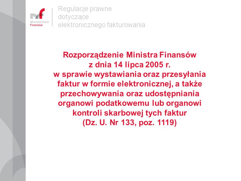 Rozporządzenie Ministra Finansów z dnia 14 lipca 2005 r.