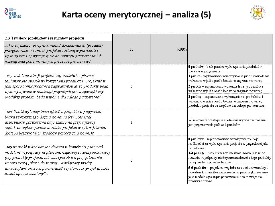 Karta oceny merytorycznej – analiza (5)