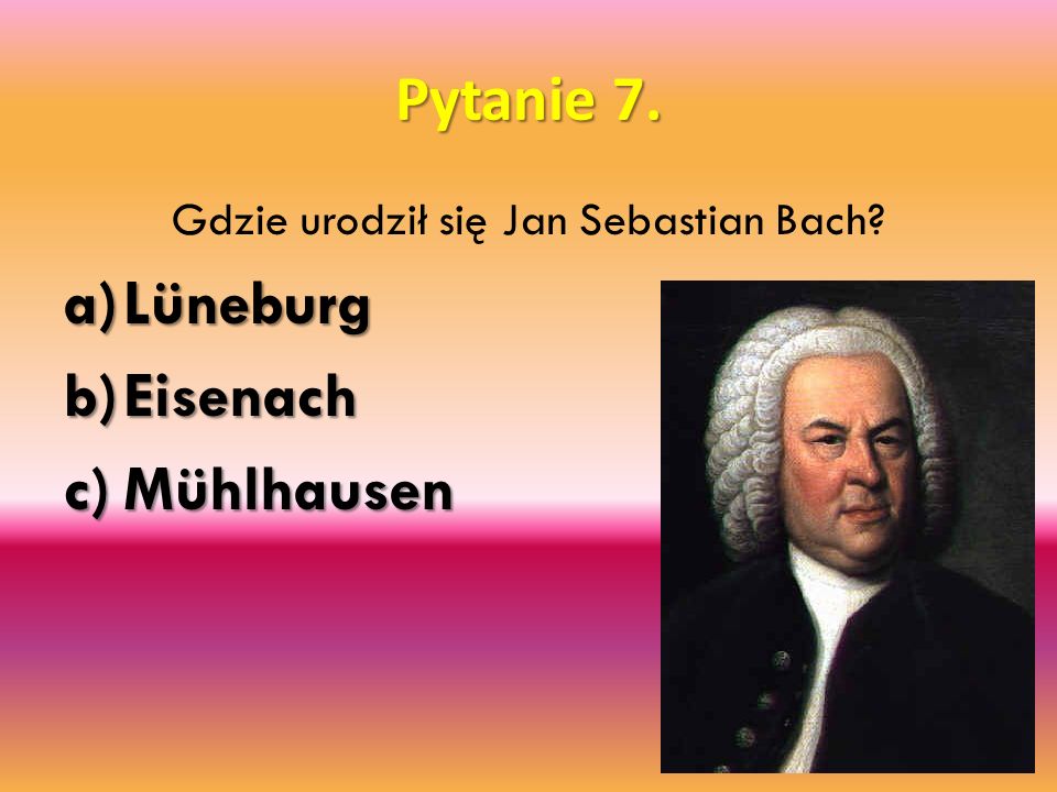 Gdzie urodził się Jan Sebastian Bach