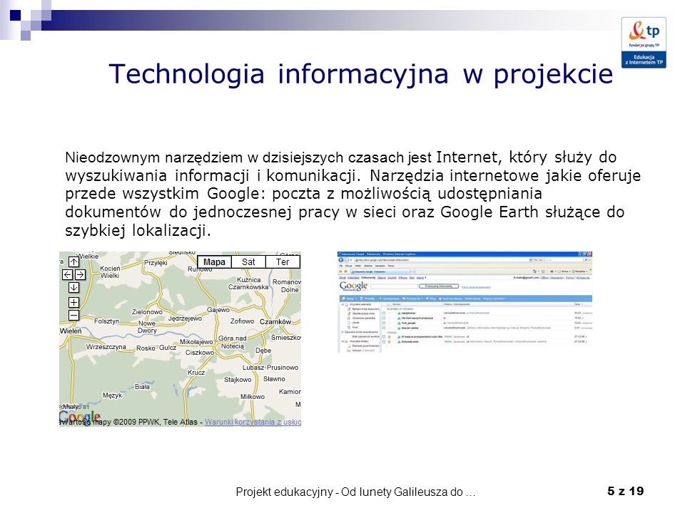 Technologia informacyjna w projekcie