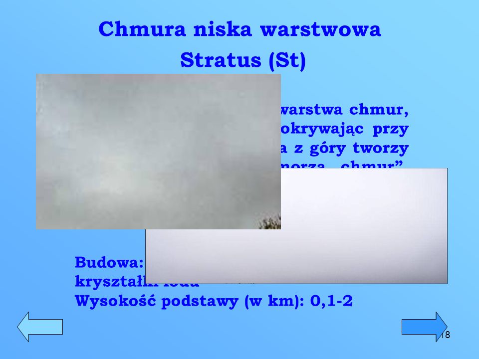 Chmura niska warstwowa Stratus (St)