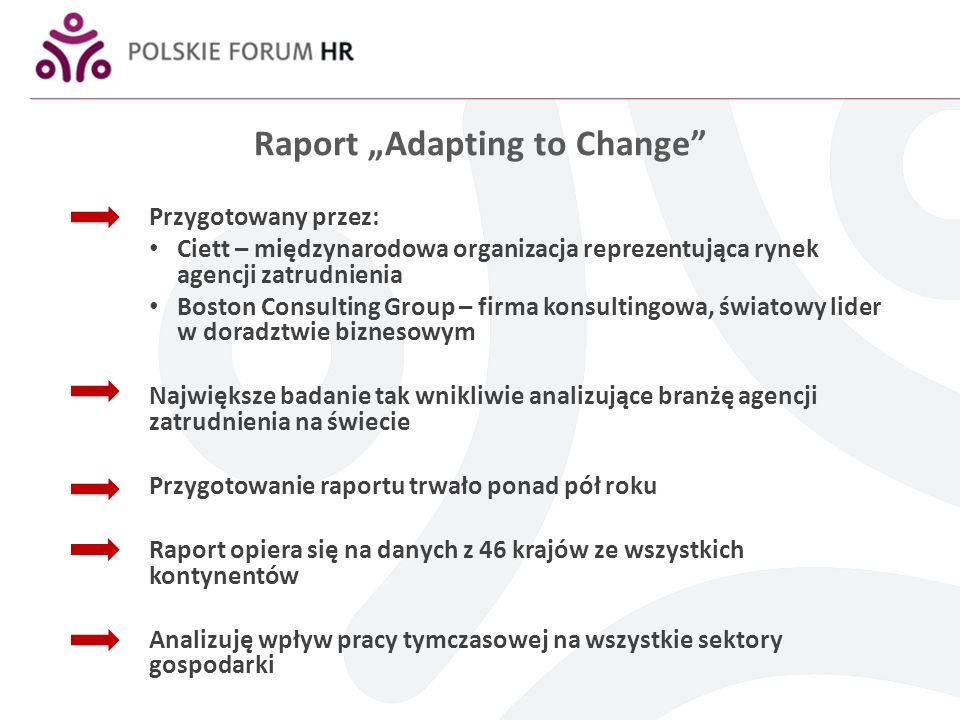 Raport „Adapting to Change