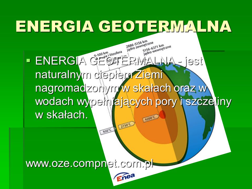 ENERGIA GEOTERMALNA
