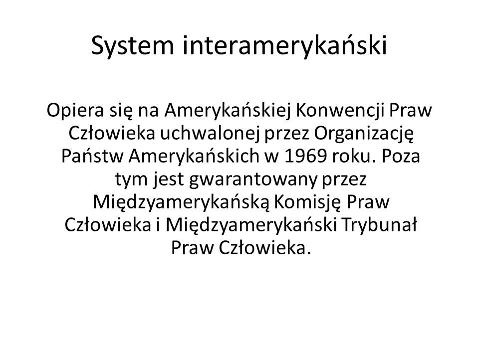 System interamerykański