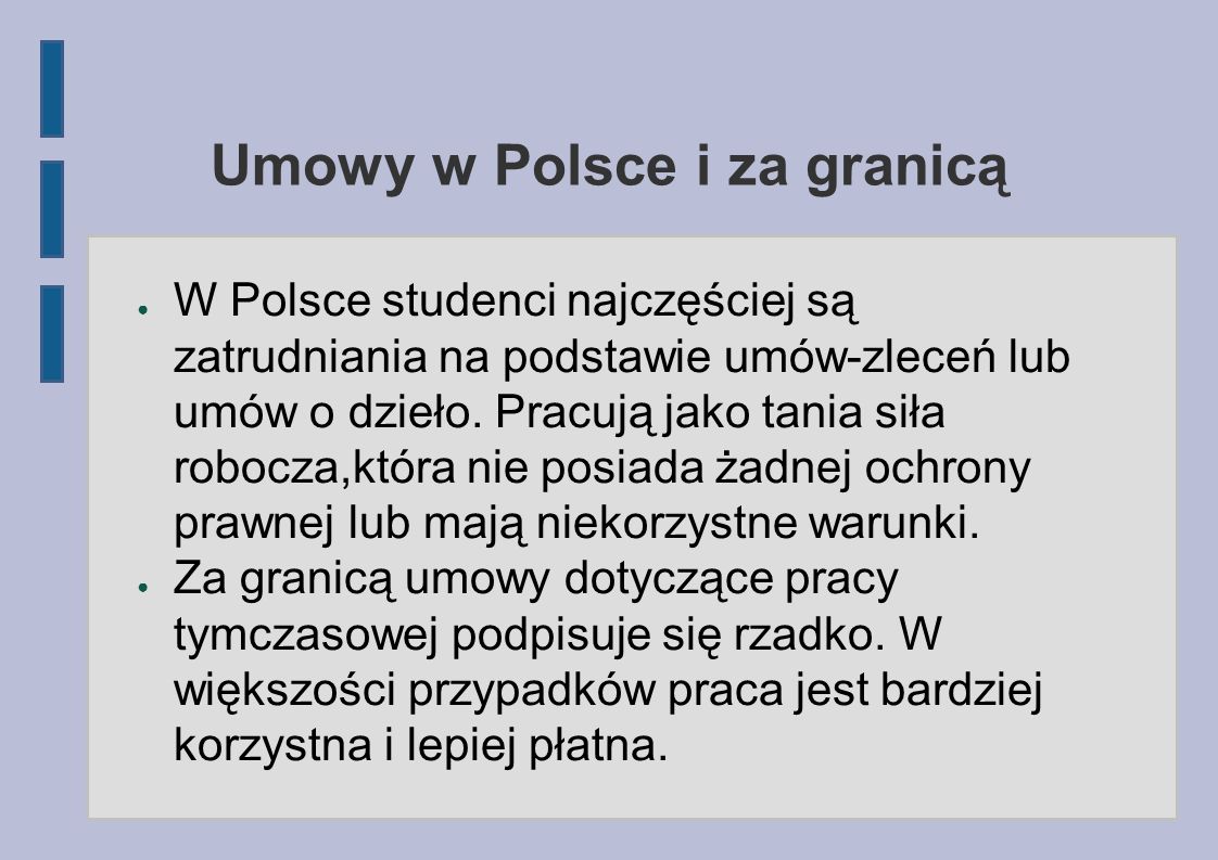 Umowy w Polsce i za granicą