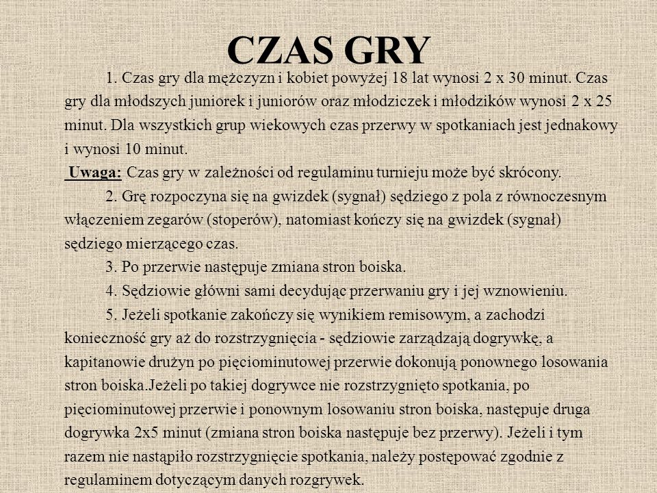 CZAS GRY