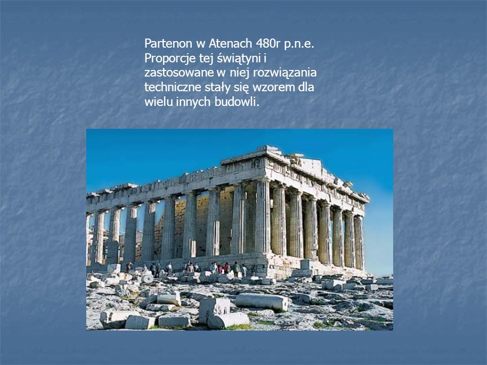 Partenon w Atenach 480r p. n. e