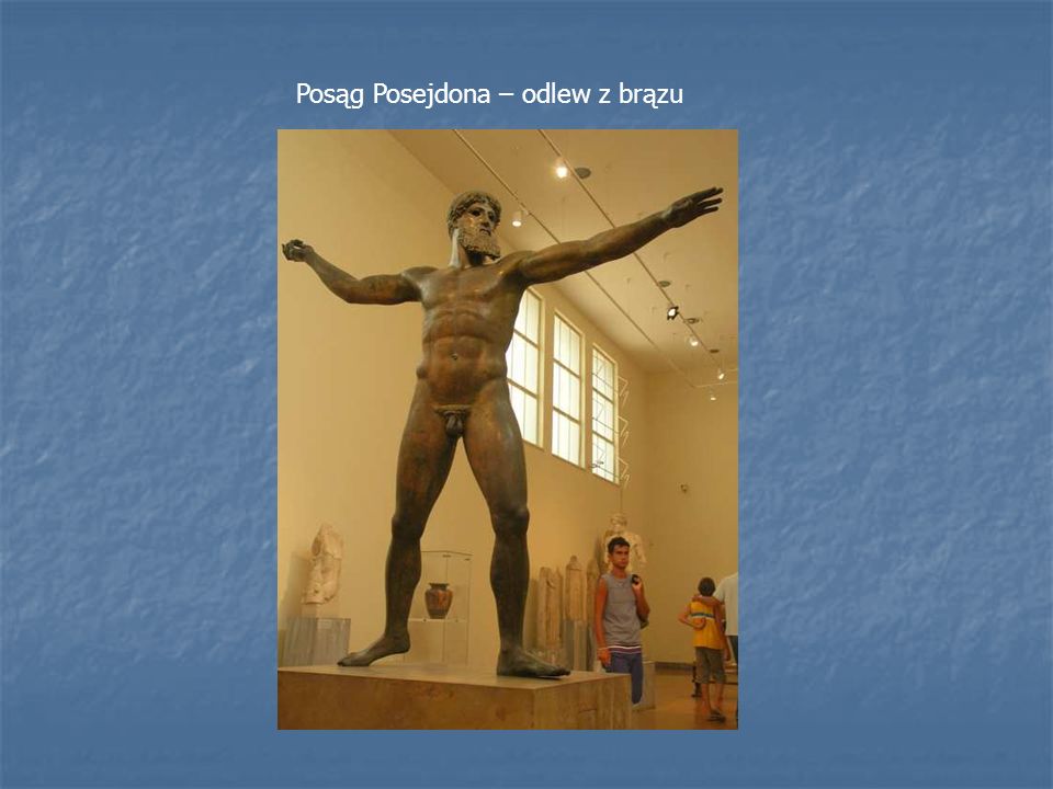 Posąg Posejdona – odlew z brązu