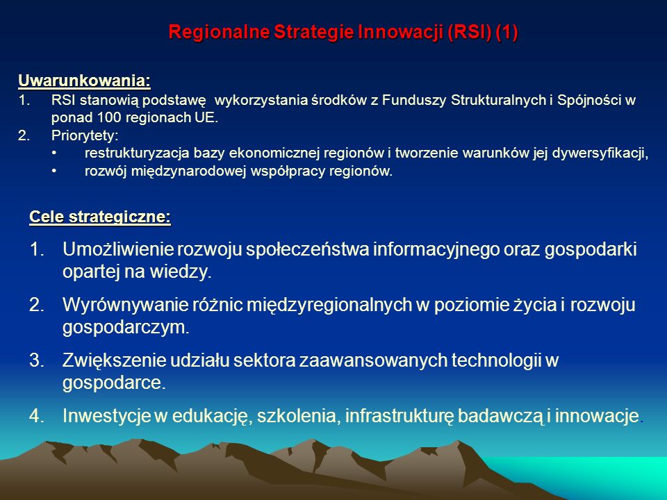 Regionalne Strategie Innowacji (RSI) (1)