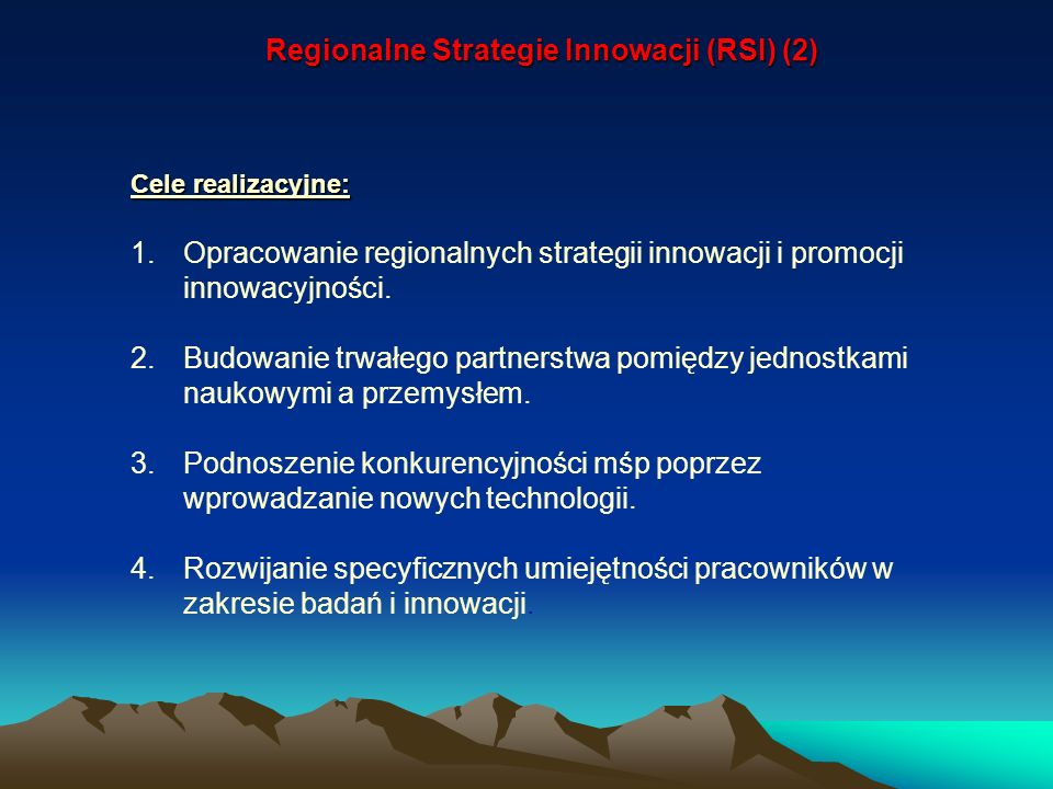 Regionalne Strategie Innowacji (RSI) (2)