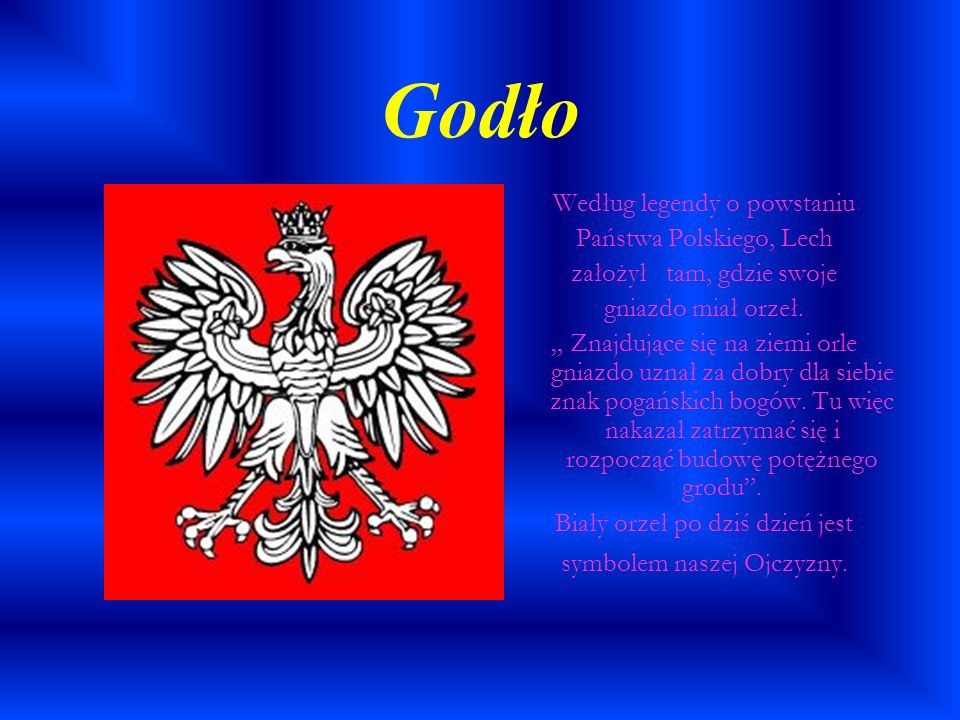 Godło Według legendy o powstaniu Państwa Polskiego, Lech