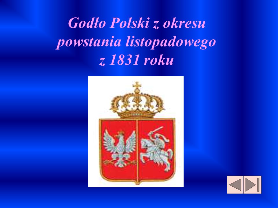 Godło Polski z okresu powstania listopadowego z 1831 roku