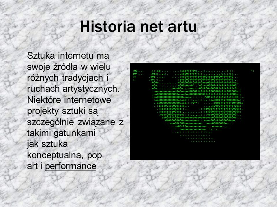 Historia net artu
