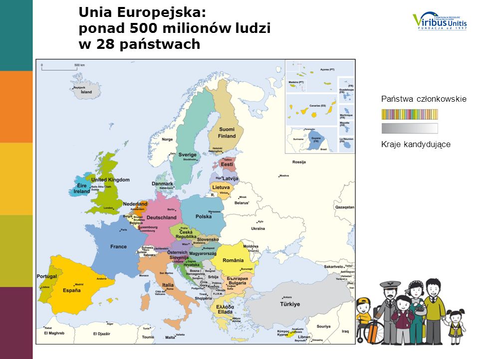 Unia Europejska: ponad 500 milionów ludzi w 28 państwach
