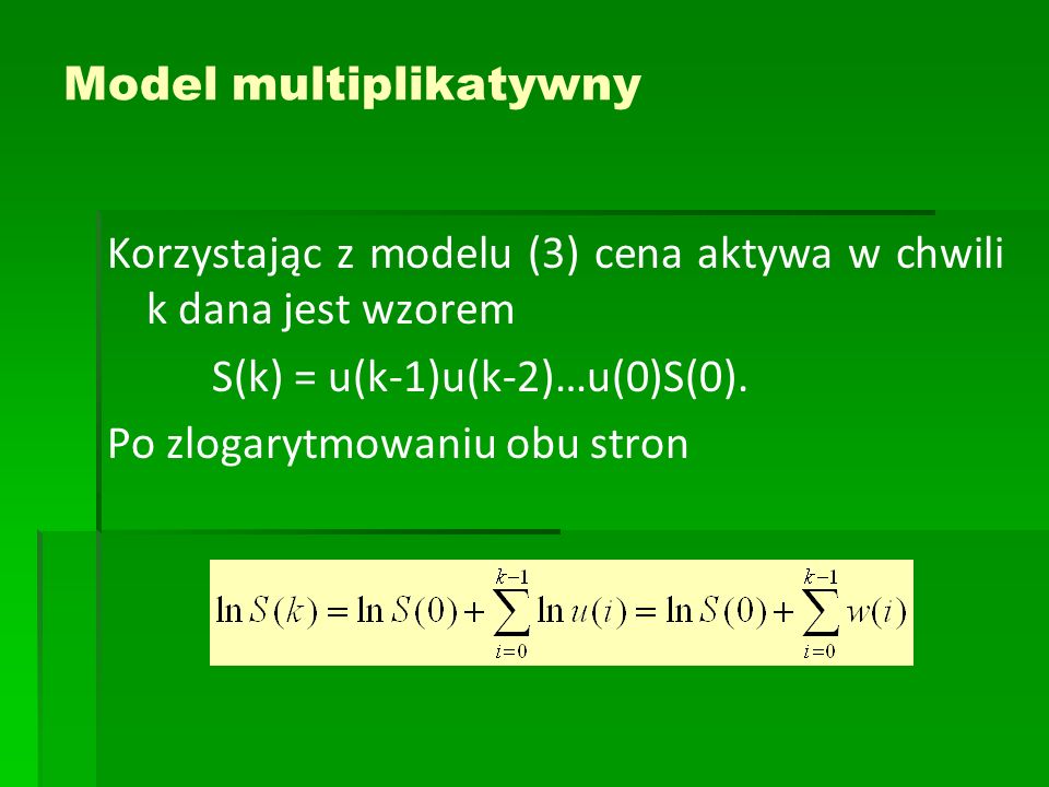 Model multiplikatywny