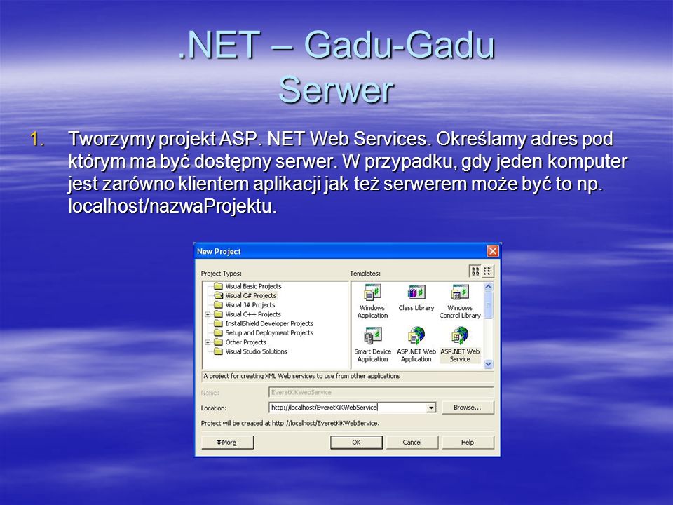 .NET – Gadu-Gadu Serwer