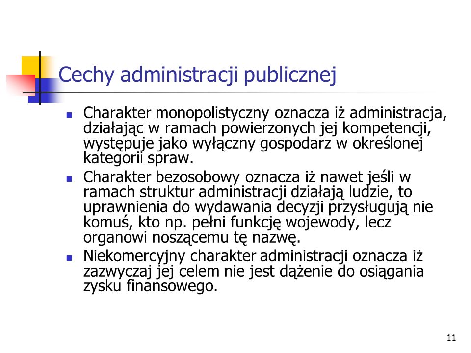 Cechy administracji publicznej