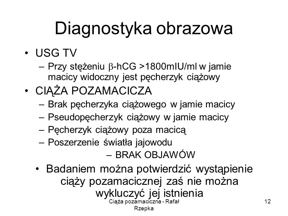 Ciąża pozamaciczna - Rafał Rzepka