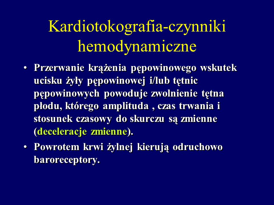 Kardiotokografia-czynniki hemodynamiczne