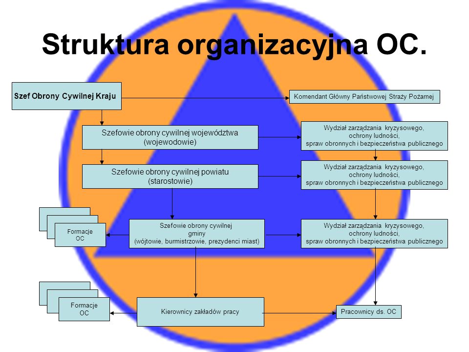 Struktura organizacyjna OC.