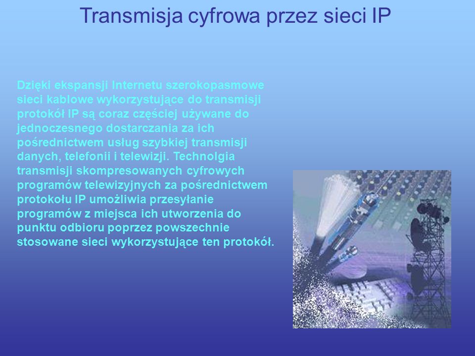 Transmisja cyfrowa przez sieci IP