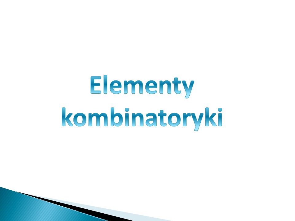 Elementy kombinatoryki