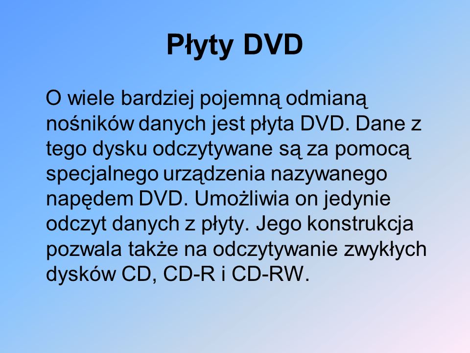 Płyty DVD