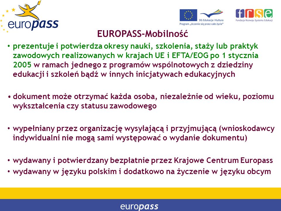 EUROPASS-Mobilność europass