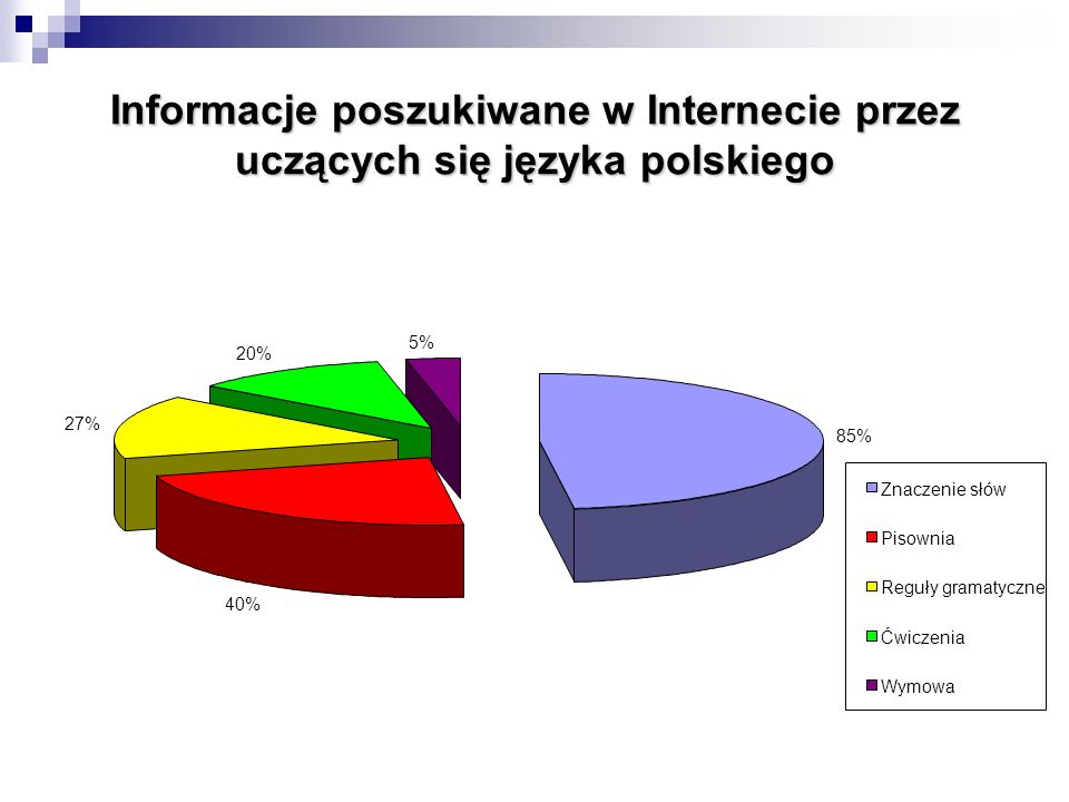 Informacje poszukiwane w Internecie przez uczących się języka polskiego