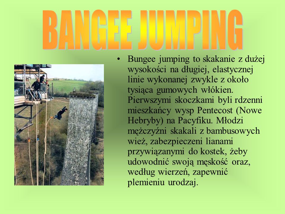BANGEE JUMPING