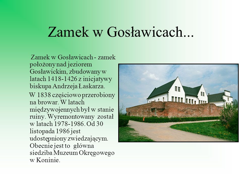 Zamek w Gosławicach...