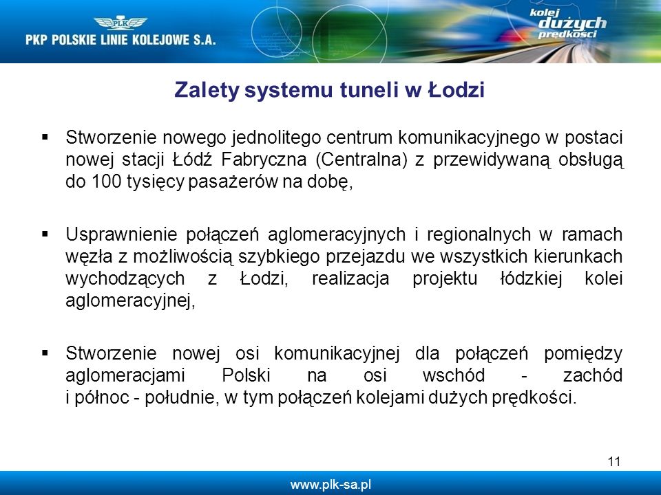 Zalety systemu tuneli w Łodzi