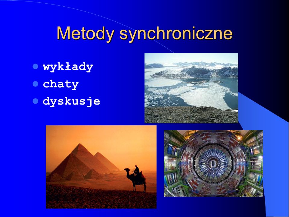 Metody synchroniczne wykłady chaty dyskusje