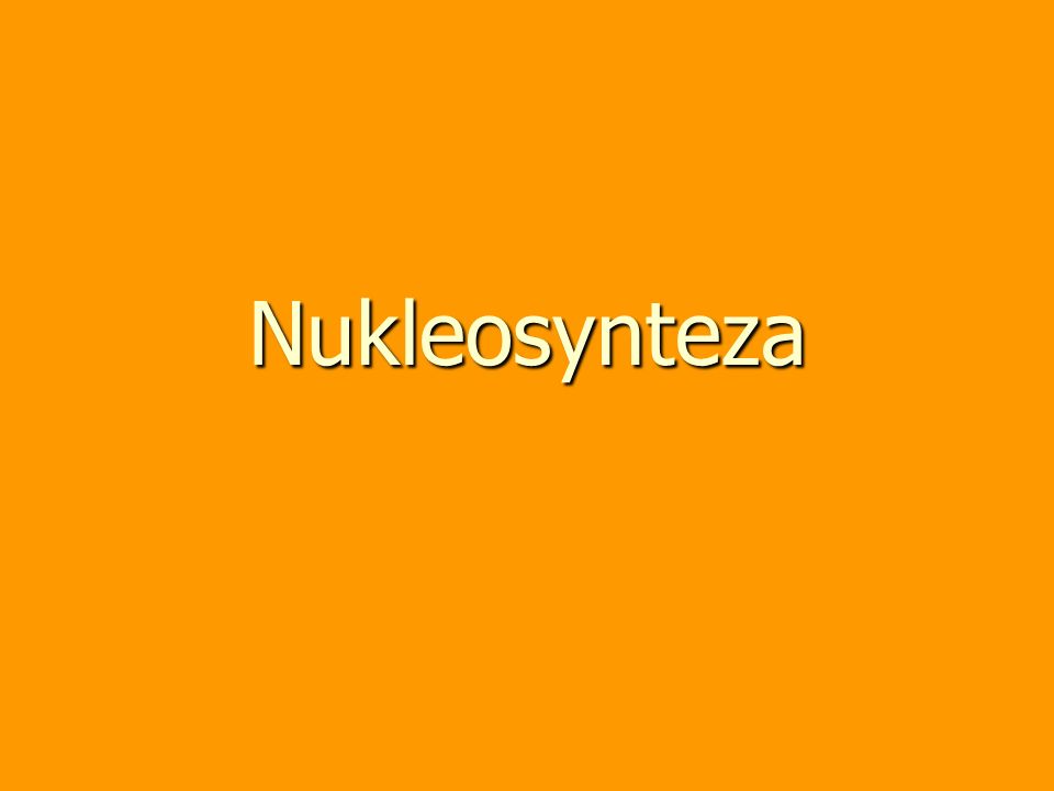 Nukleosynteza