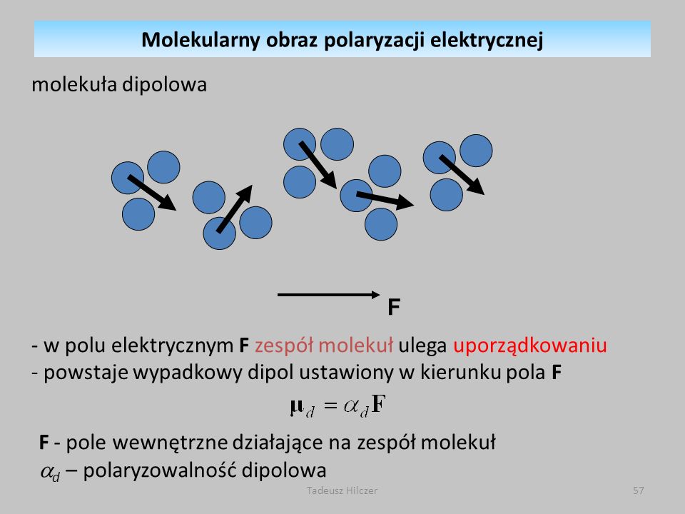 Molekularny obraz polaryzacji elektrycznej