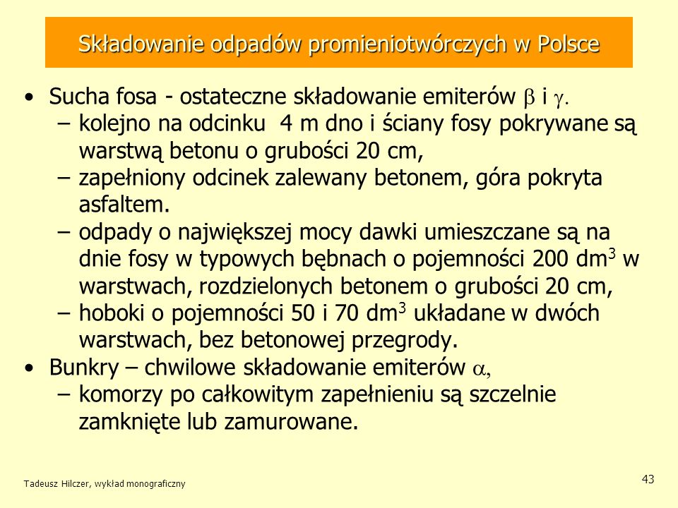 Składowanie odpadów promieniotwórczych w Polsce
