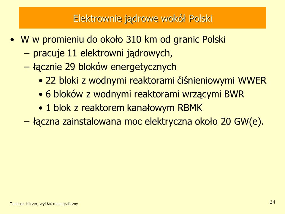 Elektrownie jądrowe wokół Polski