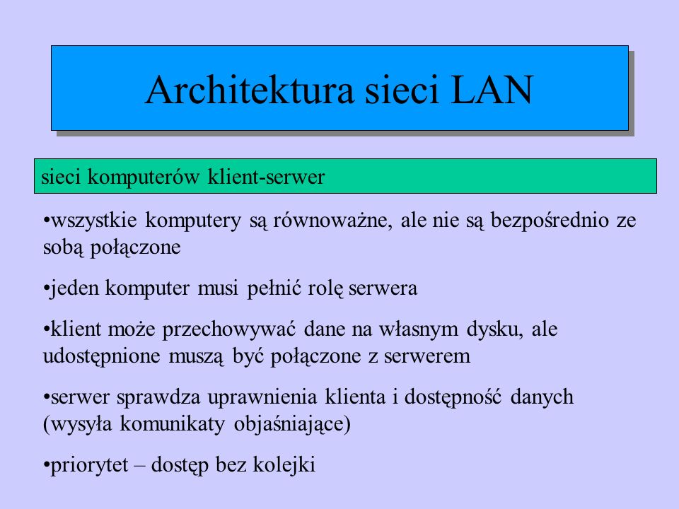 Architektura sieci LAN