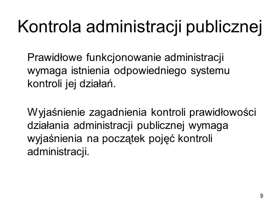 Kontrola administracji publicznej