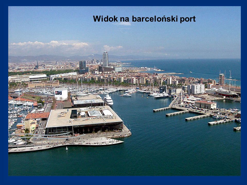 Widok na barceloński port