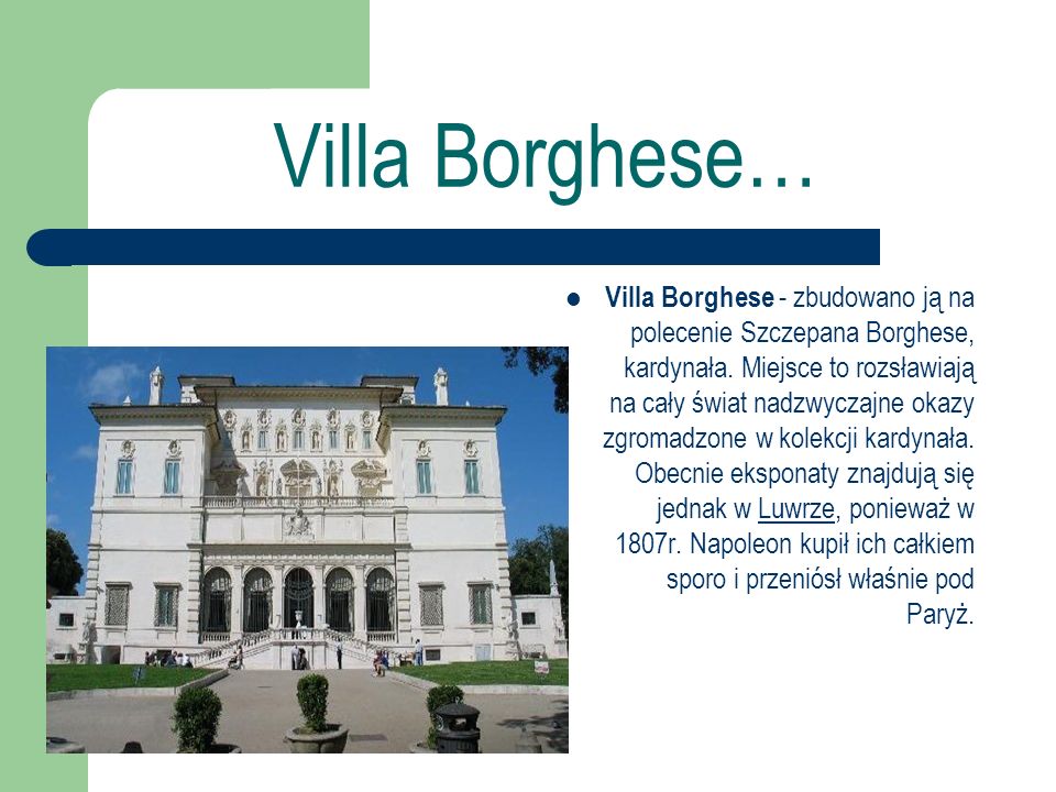 Villa Borghese…