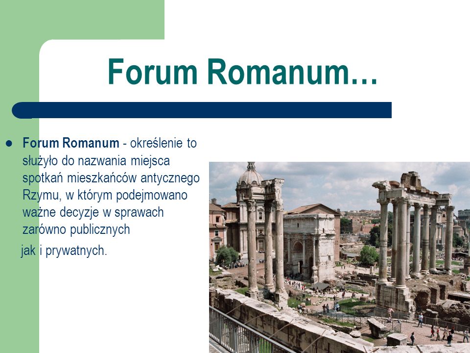 Forum Romanum…