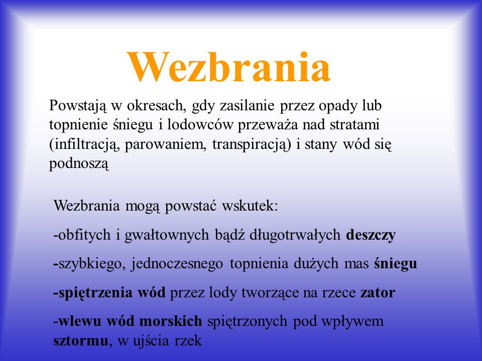 Wezbrania