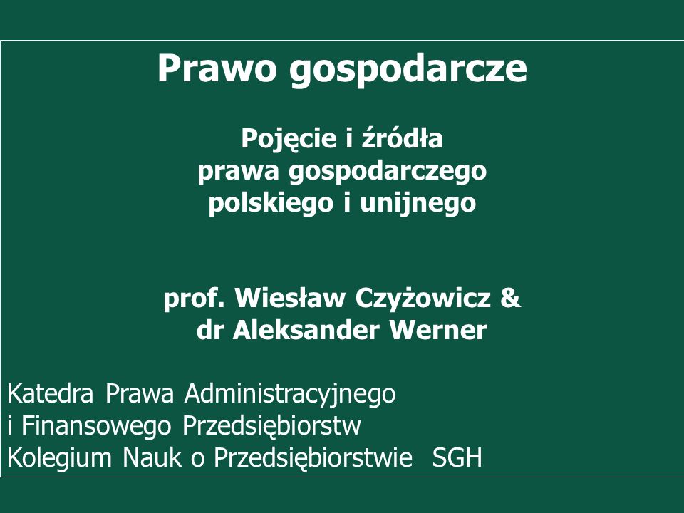 prof. Wiesław Czyżowicz &